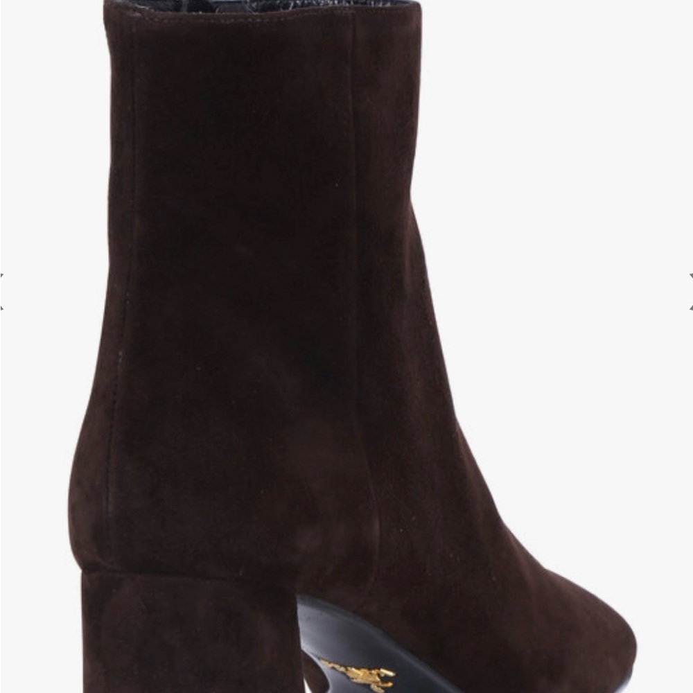 Women’s PRADA Brown Suede Ankle Boots - Picture 5 of 11